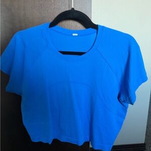 Lululemon Athletica Bright Blue Short Sleeve Tee